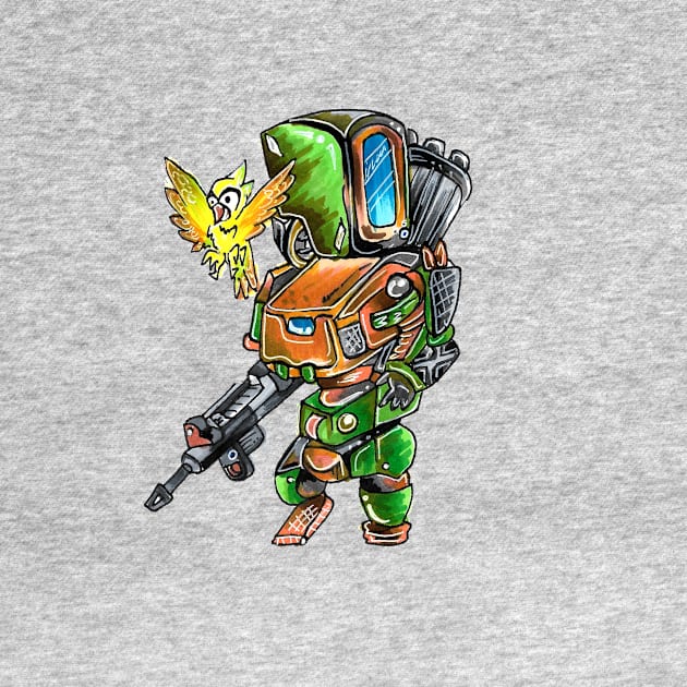 bastion overwatch chibi by Geeky Gimmicks